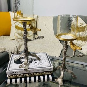 Candelabros de pajaritos/ candle holders!